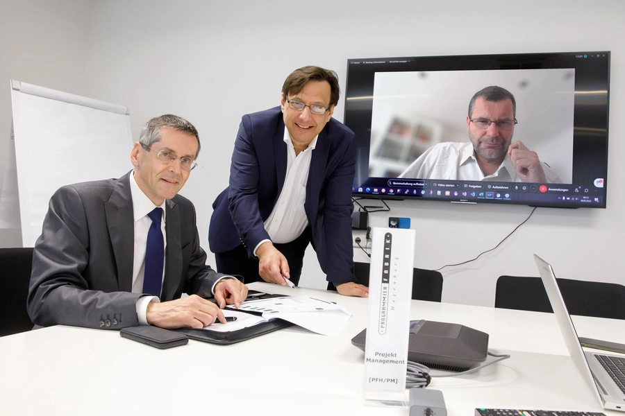 Wilfried Seyruck, Matthias Bauernberger und Joachim Tischler